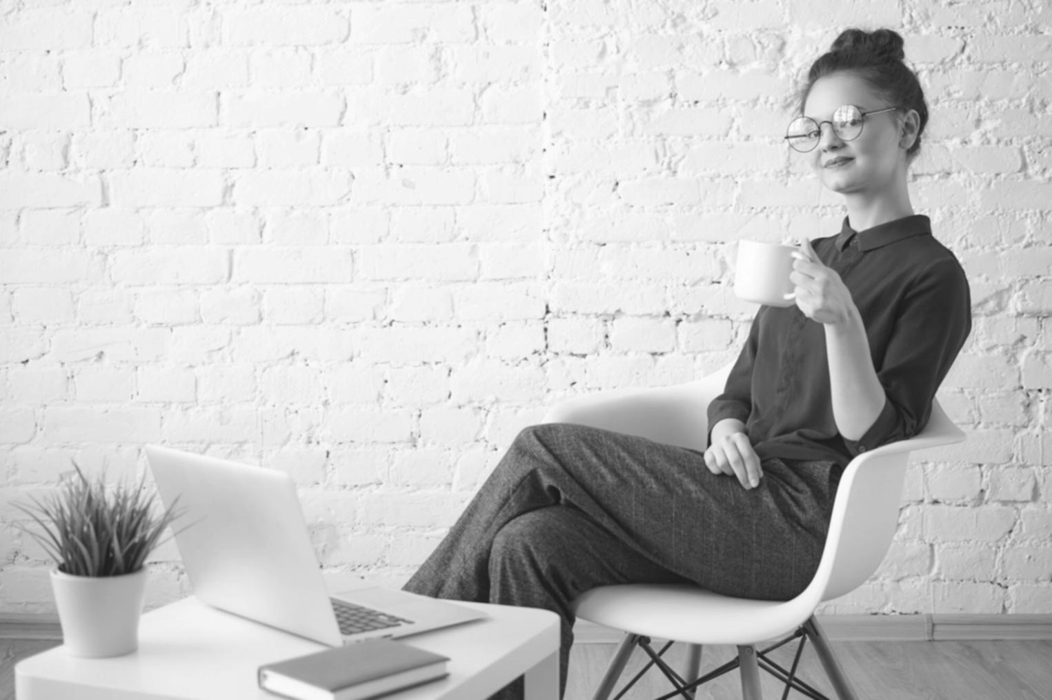 Modern office workspace with financial planning materials